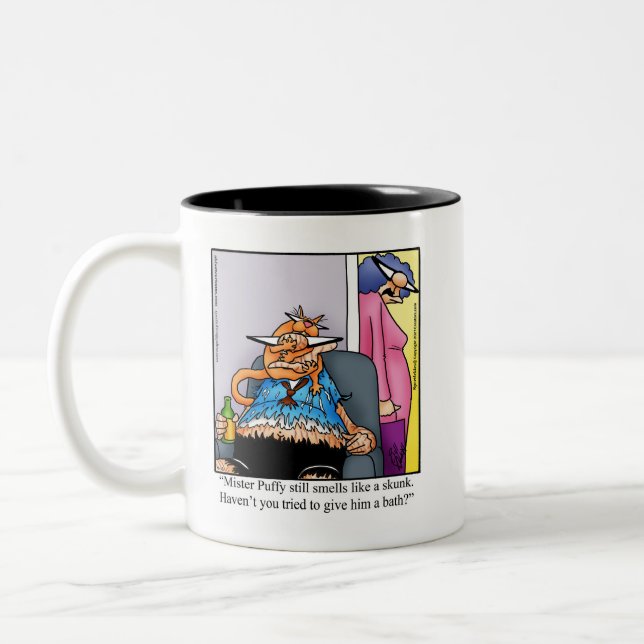 Hilarious Chat Humour Mug cadeau (Gauche)