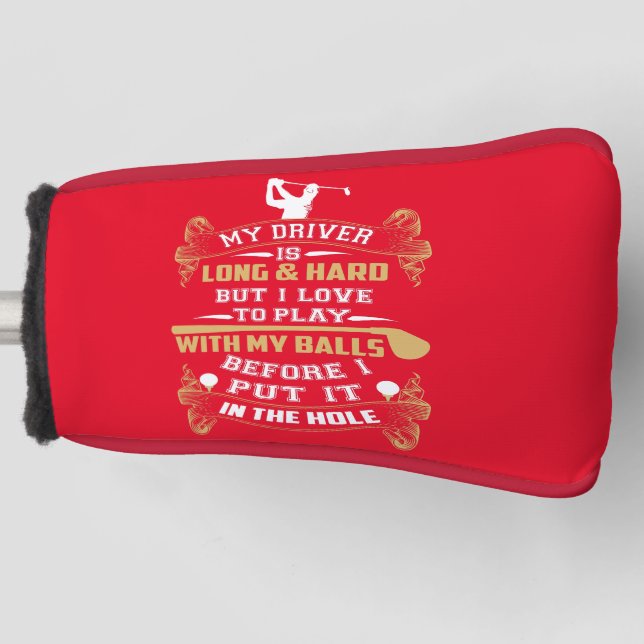 Hilarious Golf Driver Saying Golf Headcover (Vorderseite)