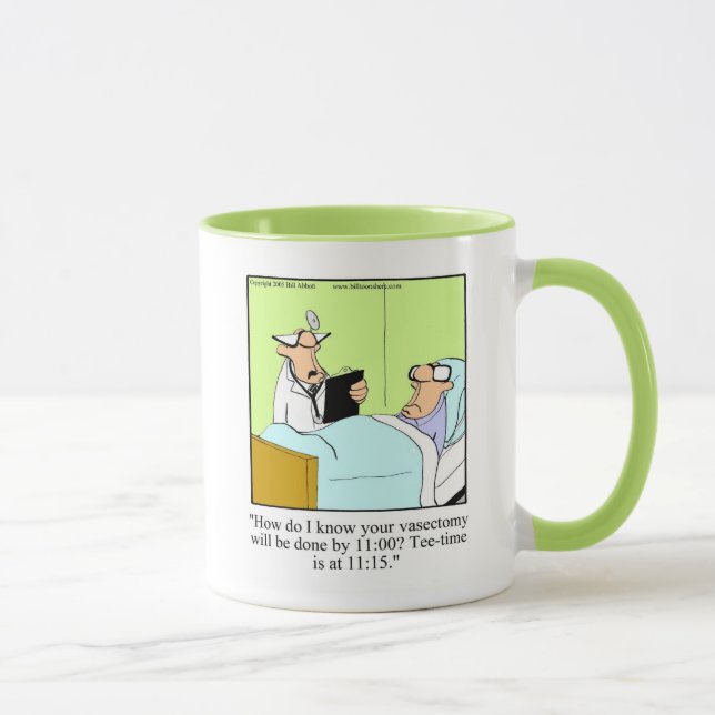 Hilarious Humour de golf Ringer Mug (Droite)