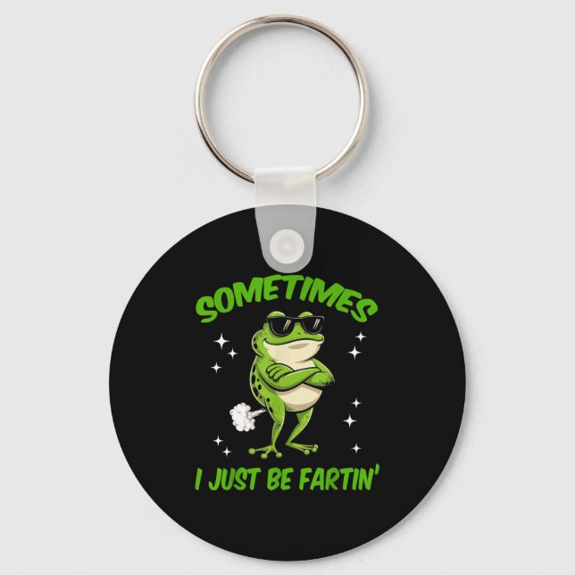 Hilarious I Frog Sometimes Embarrassing Just Farti Schlüsselanhänger (Vorderseite)