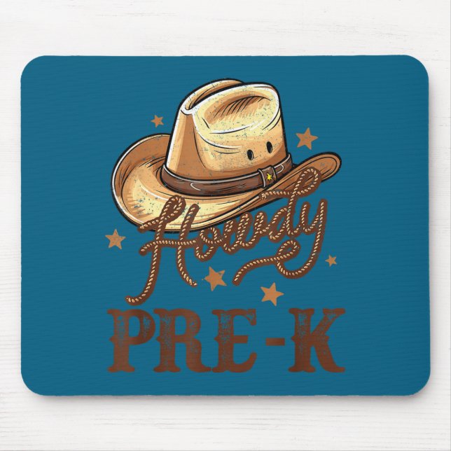 Hilarious Pre K Country Howdy K Pre Western Rodeo  Mousepad (Vorne)