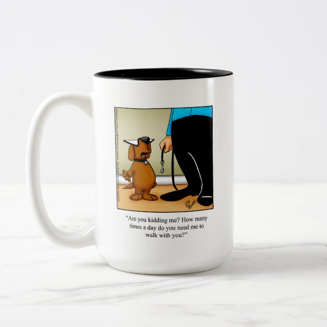 Hilarious Propriétaire de chien Humour Mug (Gauche)