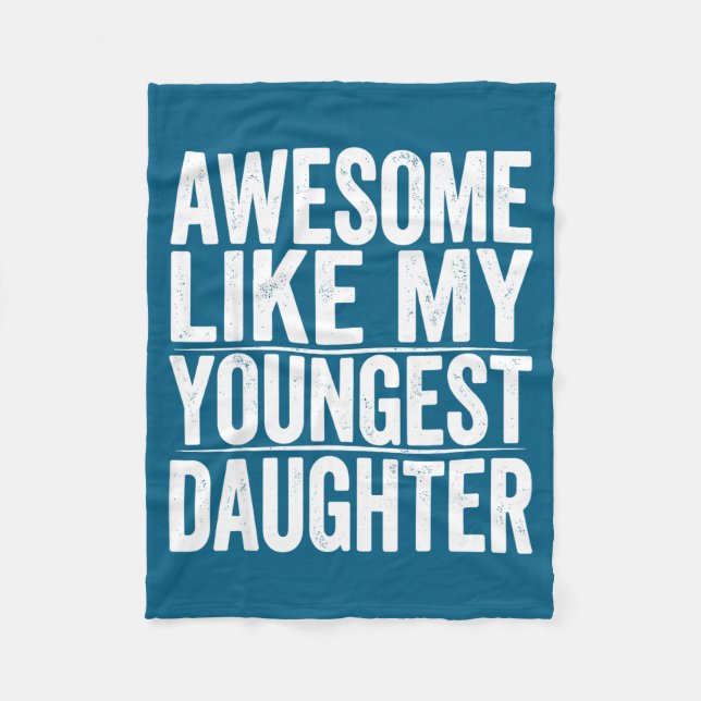 Hilarious s Day Like Daughter Youngest Mother Fath Fleecedecke (Vorderseite)