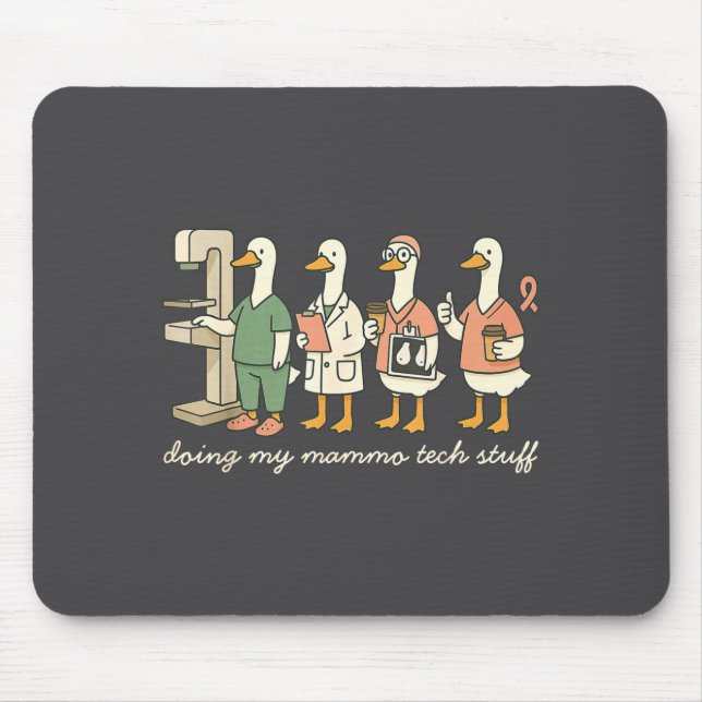 Hilarious Silly Tech Goose X Mammo Doing ray Mammo Mousepad (Vorne)