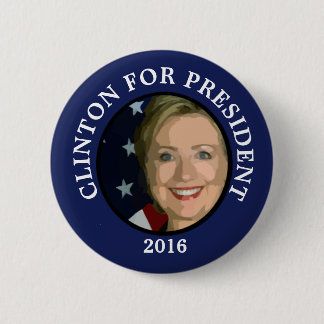 Hilary Clinton für Präsident 2016 Button