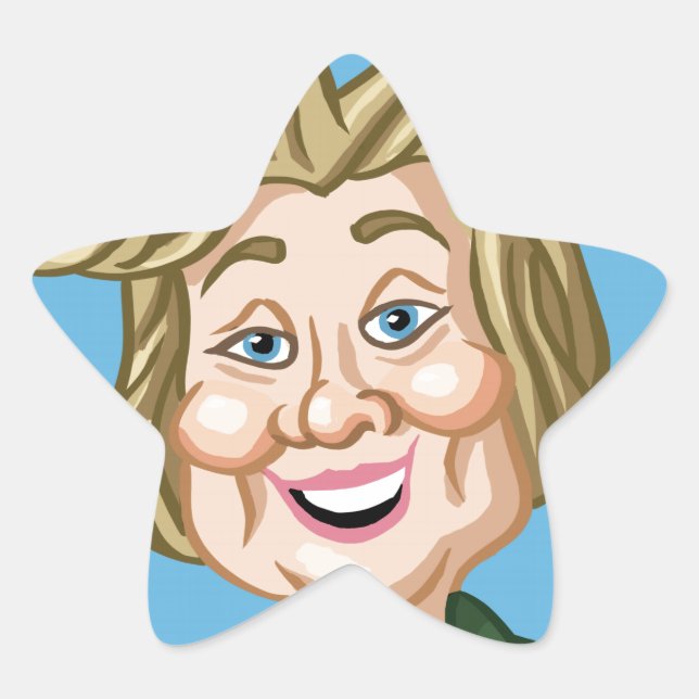 Hilary Clinton Wahl 2016 Stern-Aufkleber (Vorderseite)