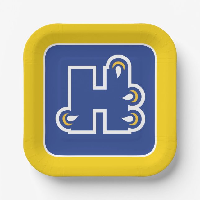 Hilbert College H Pappteller (Vorderseite)