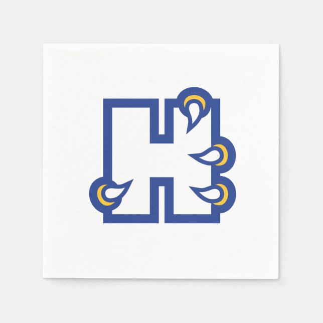 Hilbert College H Serviette (Vorderseite)