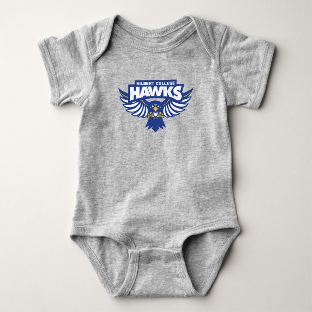 Hilbert College Hawks Baby Strampler (Vorderseite)