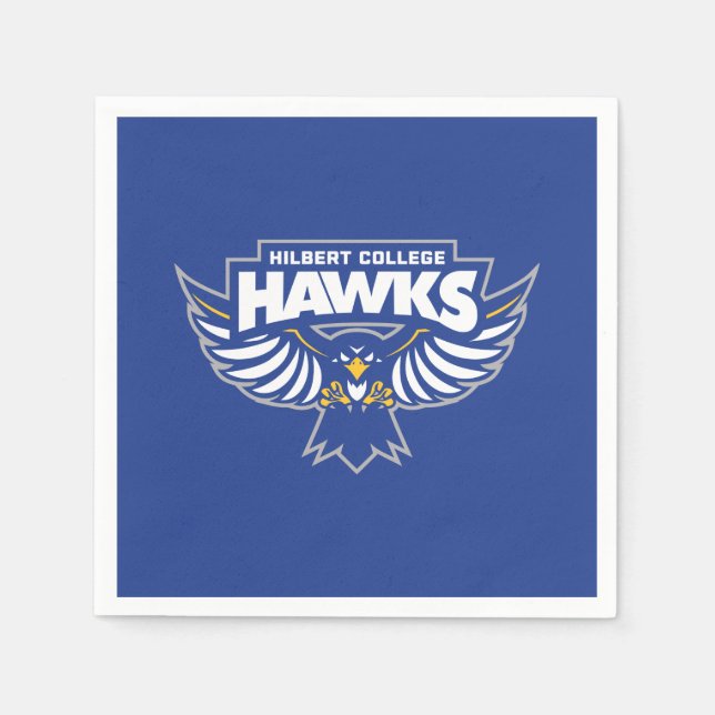 Hilbert College Hawks Serviette (Vorderseite)