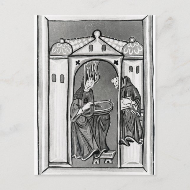 Hildegard von Bingen Postkarte (Vorderseite)