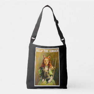 Hilf dem Roten April-Schwindel Vintage-Tasche Tragetaschen Mit Langen Trägern