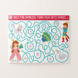 Hilf der Prinzessin, den Frosch in ein Prinzenkind