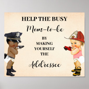 Hilf Mama, mach dir selbst Adressat Kleiner Rekrut Poster