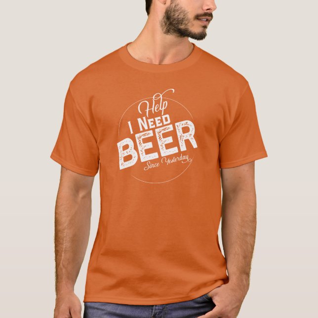 Hilfe bei der Beer Funny Beer Festival T - Shirt (Vorderseite)