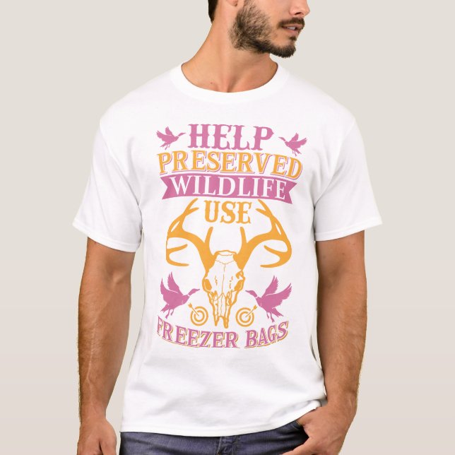 Hilfe bei der Erhaltung der Tierwelt Verwendung vo T-Shirt (Vorderseite)