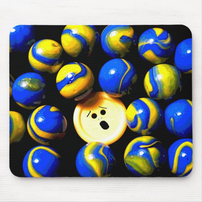 Hilfe bin ich umgebene Mausunterlage Mousepad (Vorne)