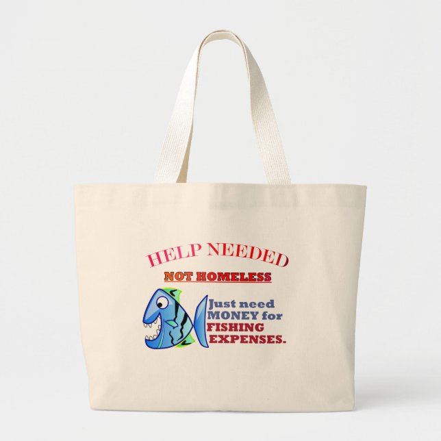 HILFE BRAUCHTE. JUMBO STOFFBEUTEL (Vorne)