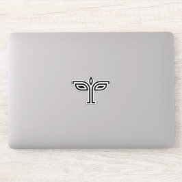 Hilfe des Lebens Buchstabe T Monogramm Aufkleber