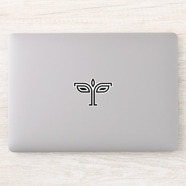 Hilfe des Lebens Buchstabe T Monogramm Aufkleber (Computer)