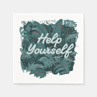 Hilfe dich selbst serviette
