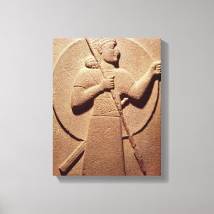 Hilfe, die einen Hittite-Krieger darstellt Leinwanddruck