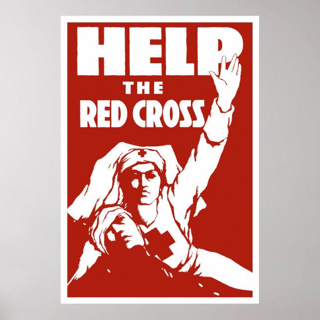 Hilfe für das Rote Kreuz Poster (Vorne)