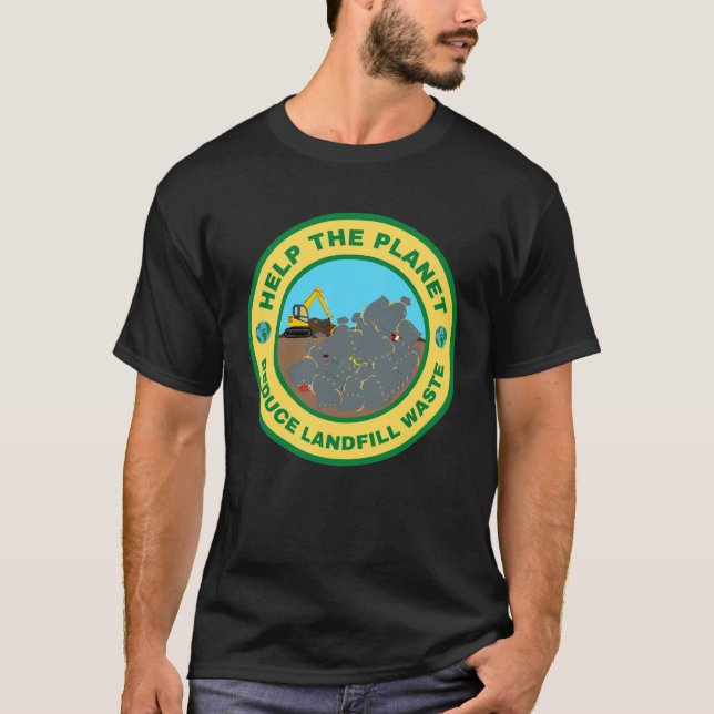 Hilfe für den Planeten zur Verringerung von Abfall T-Shirt (Vorderseite)