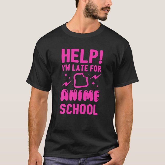 Hilfe für die Anime School T-Shirt (Vorderseite)