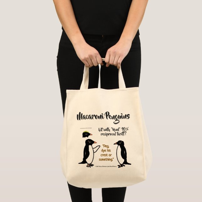 Hilfe für Macaroni Pinguine von RoseWrites Tote Ba Tragetasche (Vorderseite (Produkt))