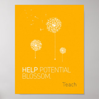 Hilfe für potenzielles Blossom-Poster Poster