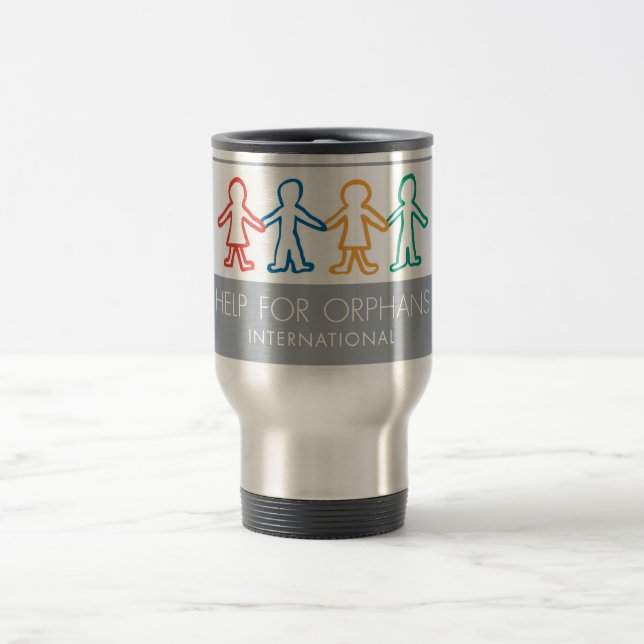 Hilfe für Waisen-rostfreier Stahl-Reise-Tasse Reisebecher (Mittel)