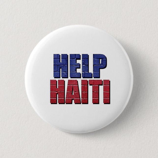 Hilfe Haiti Button (Vorderseite)