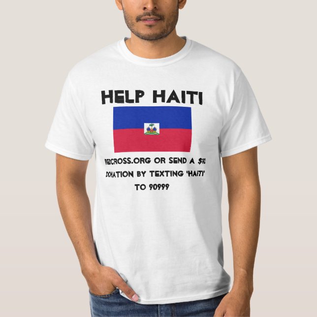 Hilfe Haiti T-Shirt (Vorderseite)