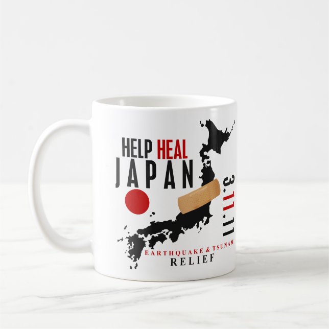HILFE HEILEN JAPAN #3 KAFFEETASSE (Links)
