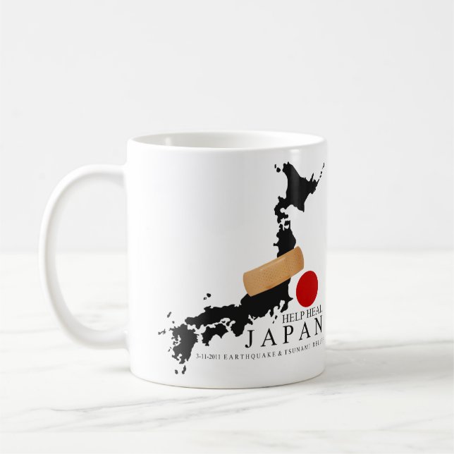HILFE HEILEN JAPAN KAFFEETASSE (Links)