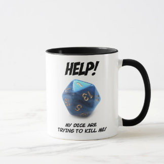Hilfe! Meine Würfel versuchen, mich zu töten! Tasse