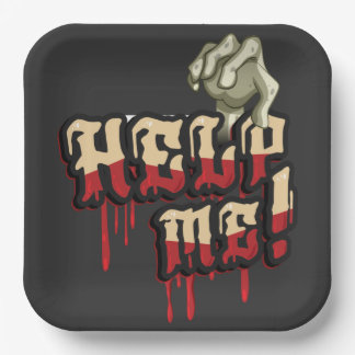 Hilfe mit Zombie Hand Pappteller
