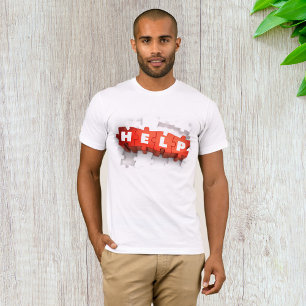 Hilfe Puzzle Pieces Mens T - Shirt