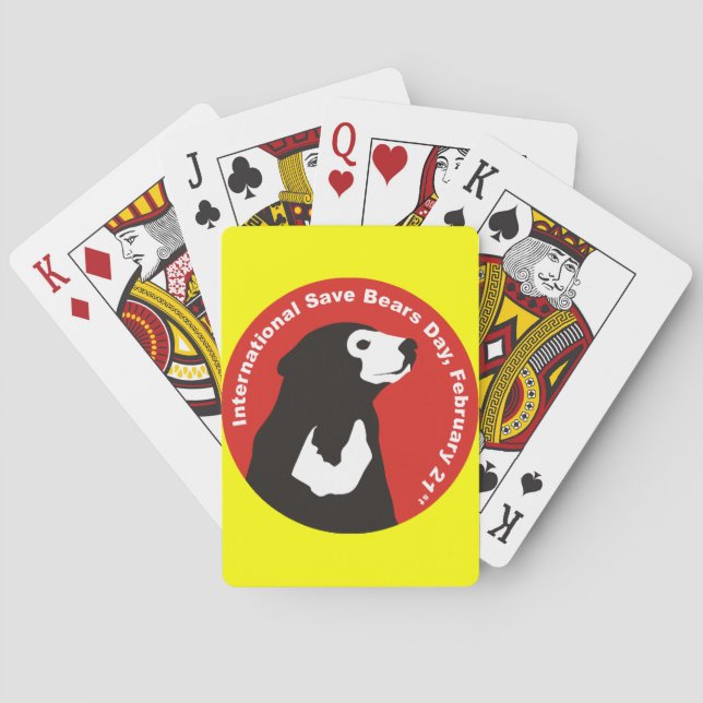 Hilfe retten Sonnebären Spielkarten (Rückseite)