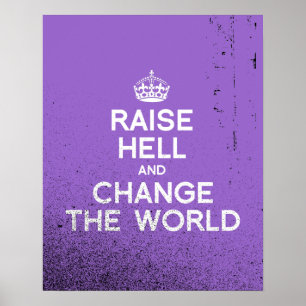 HILFE STÄRKEN UND DIE WELT VERÄNDERN POSTER