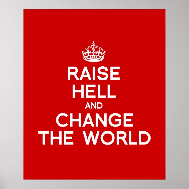 HILFE STÄRKEN UND DIE WELT VERÄNDERN POSTER (Vorne)