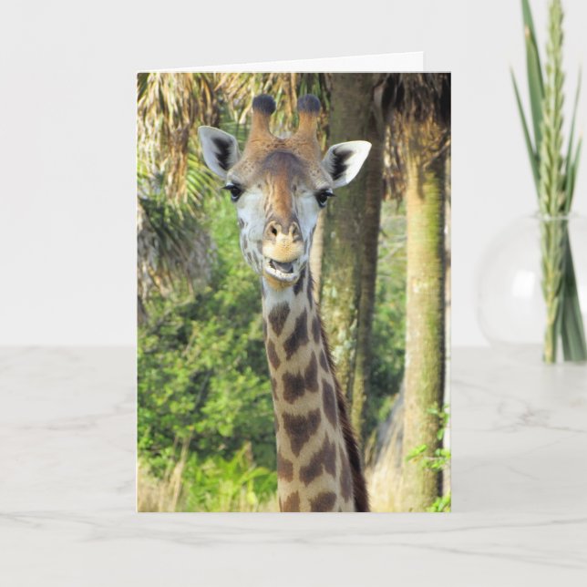 Hilfreiche Mama - Giraffe Muttertagskarte Karte (Vorderseite)