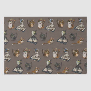 Hilfreiche Studie Katzen  Seidenpapier