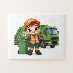 Hilfreicher Müllwagenfahrer