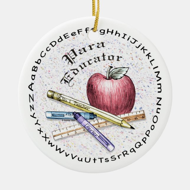 Hilfspädagoge Keramikornament (Vorne)