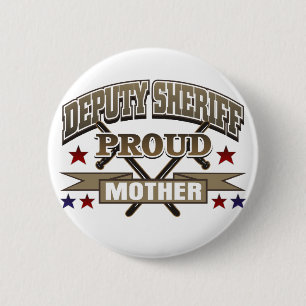 Hilfssheriff-stolze Mutter Button