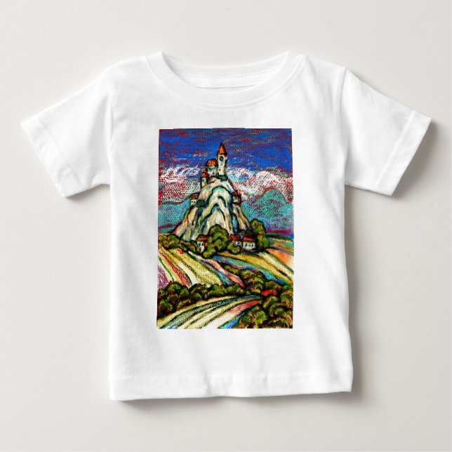 Hill Castle Fantasy Baby T-shirt (Vorderseite)