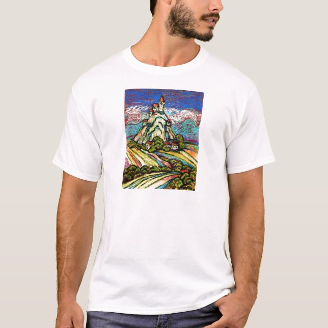Hill Castle Fantasy T-Shirt (Vorderseite)