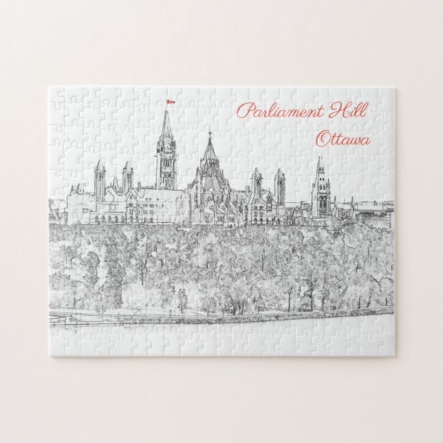 Hill des Parlaments in Ottawa, Ontario, Kanada (Horizontal)